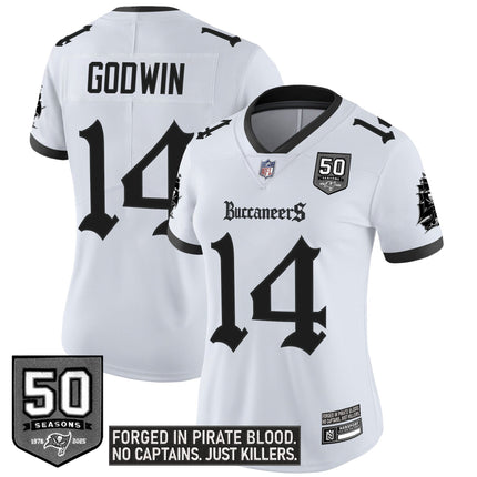 Women's Tampa Bay Buccaneers 'Gothic Pirate Shadows Edition' Vapor Limited Jersey - All Stitched