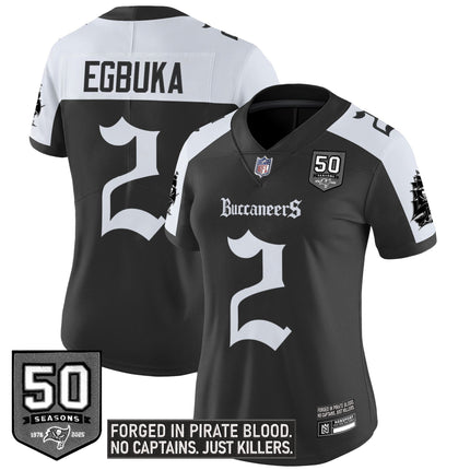 Women's Tampa Bay Buccaneers 'Gothic Pirate Shadows Edition' Vapor Limited Jersey - All Stitched