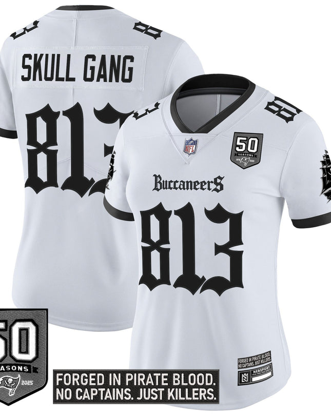 Women's Tampa Bay Buccaneers 'Gothic Pirate Shadows Edition' Vapor Limited Jersey - All Stitched