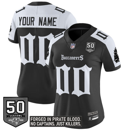 Tampa Bay Buccaneers 'Gothic Pirate Shadows Edition' Vapor Limited Custom Jersey - All Stitched