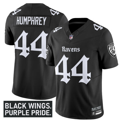 Men's Baltimore Ravens 'Gothic Nevermore Edition' Vapor Limited Jersey - All Stitched