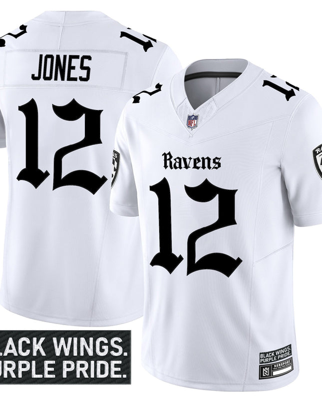 Men's Baltimore Ravens 'Gothic Nevermore Edition' Vapor Limited Jersey - All Stitched