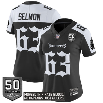 Women's Tampa Bay Buccaneers 'Gothic Pirate Shadows Edition' Vapor Limited Jersey - All Stitched