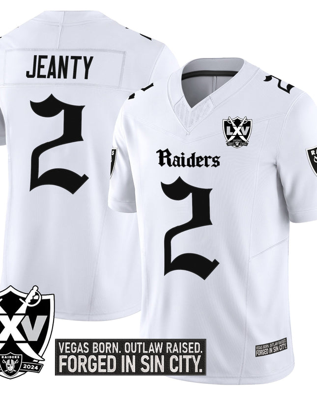 Men's Las Vegas Raiders 'Gothic Sin City Shadows Edition' Vapor Limited Jersey V2 - All Stitched