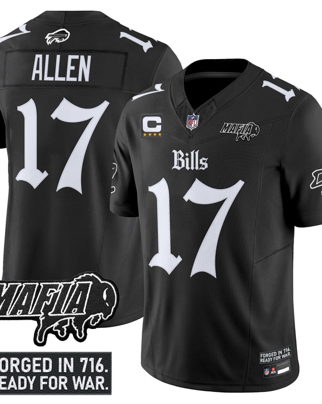 Men's Buffalo Bills 'Gothic Cold Front Edition' Vapor Limited Jersey V2 - All Stitched