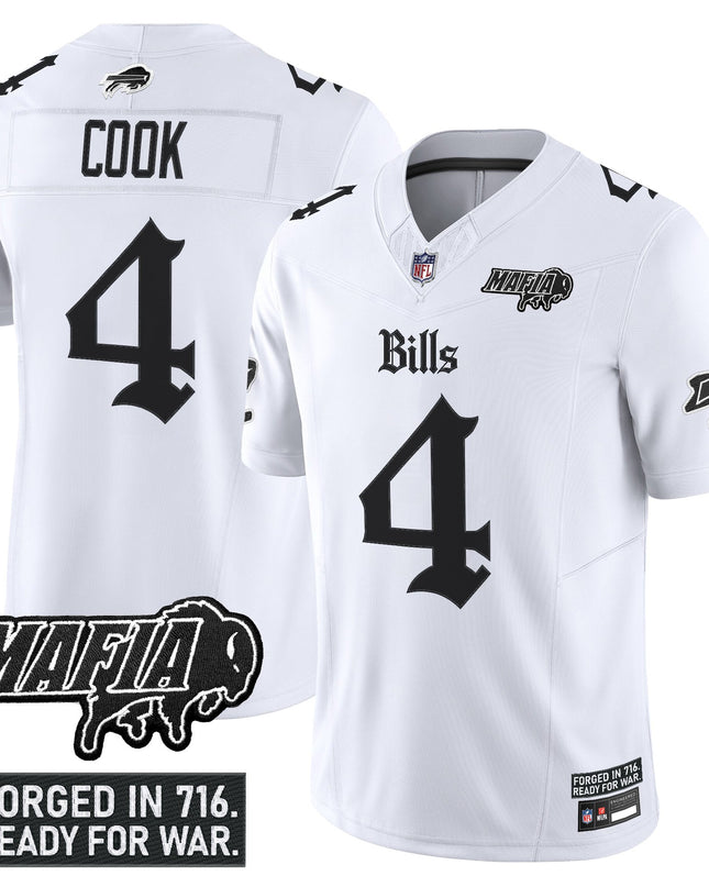 Men's Buffalo Bills 'Gothic Cold Front Edition' Vapor Limited Jersey V2 - All Stitched