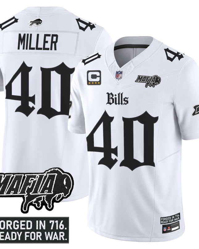 Men's Buffalo Bills 'Gothic Cold Front Edition' Vapor Limited Jersey V2 - All Stitched