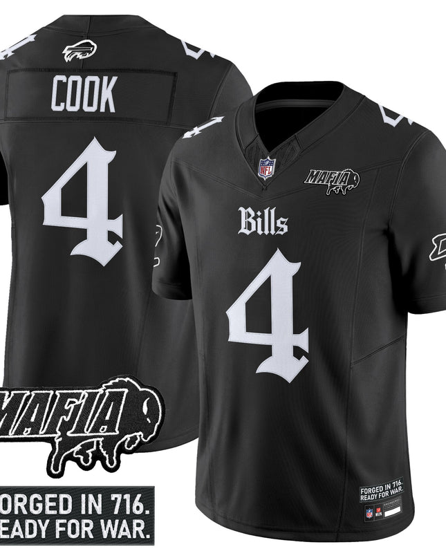 Men's Buffalo Bills 'Gothic Cold Front Edition' Vapor Limited Jersey V2 - All Stitched