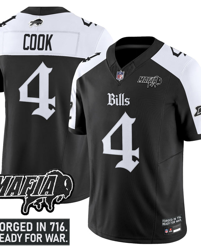Men's Buffalo Bills 'Gothic Cold Front Edition' Vapor Limited Jersey V2 - All Stitched