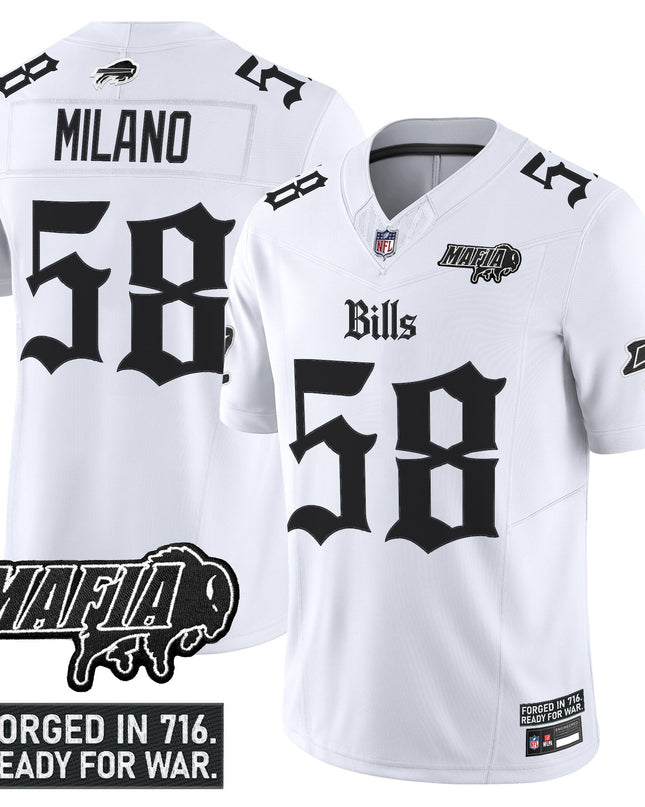 Men's Buffalo Bills 'Gothic Cold Front Edition' Vapor Limited Jersey V2 - All Stitched