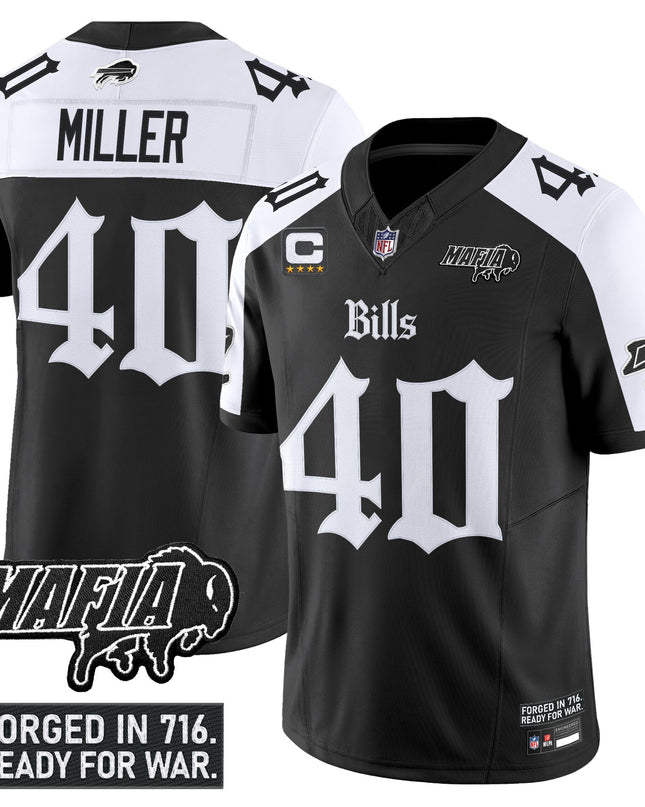 Men's Buffalo Bills 'Gothic Cold Front Edition' Vapor Limited Jersey V2 - All Stitched