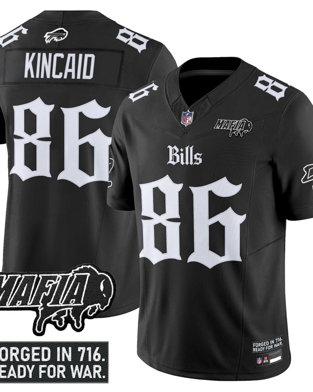 Men's Buffalo Bills 'Gothic Cold Front Edition' Vapor Limited Jersey V2 - All Stitched