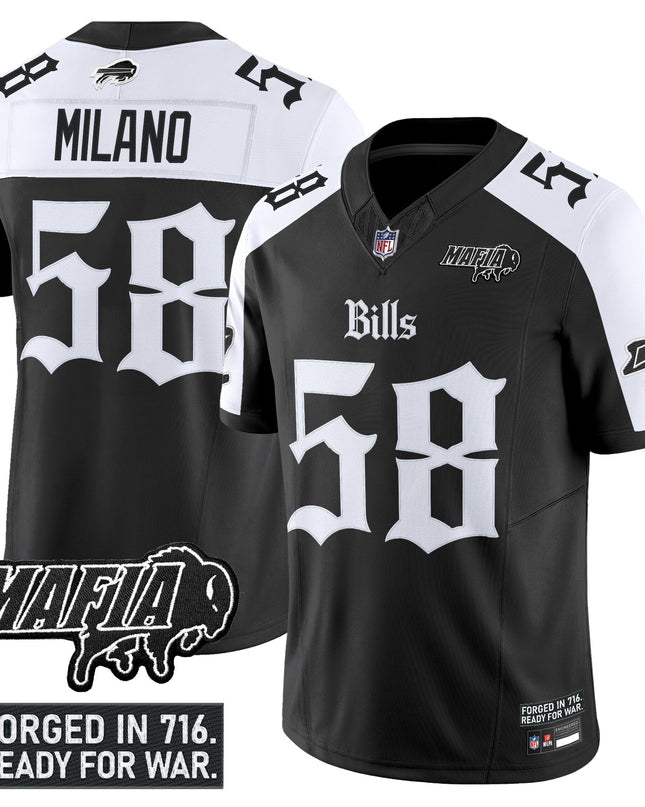 Men's Buffalo Bills 'Gothic Cold Front Edition' Vapor Limited Jersey V2 - All Stitched