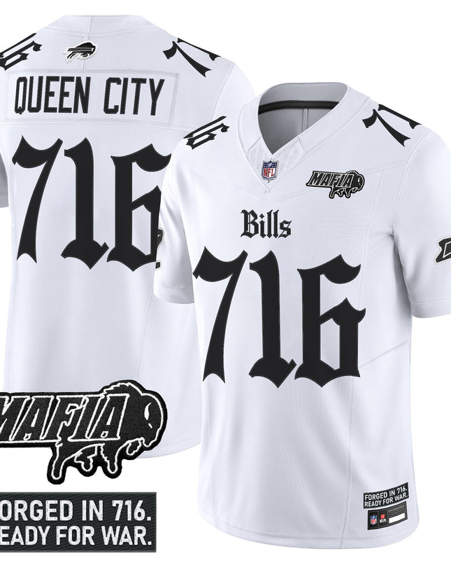 Men's Buffalo Bills 'Gothic Cold Front Edition' Vapor Limited Jersey V2 - All Stitched