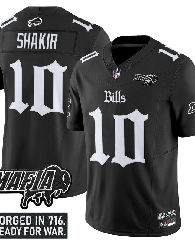 Men's Buffalo Bills 'Gothic Cold Front Edition' Vapor Limited Jersey V2 - All Stitched