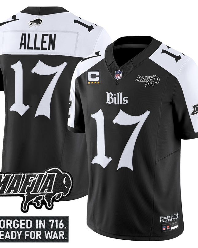 Men's Buffalo Bills 'Gothic Cold Front Edition' Vapor Limited Jersey V2 - All Stitched