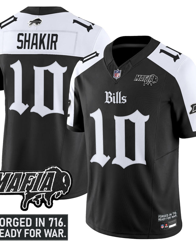 Men's Buffalo Bills 'Gothic Cold Front Edition' Vapor Limited Jersey V2 - All Stitched