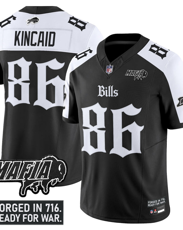 Men's Buffalo Bills 'Gothic Cold Front Edition' Vapor Limited Jersey V2 - All Stitched