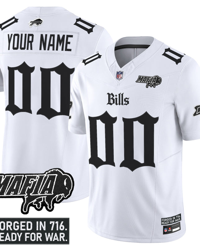 Buffalo Bills 'Gothic Cold Front Edition' Vapor Limited Custom Jersey V2 - All Stitched