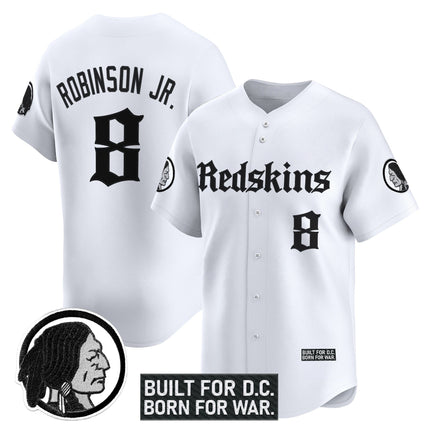 Men's Washington Redskins 'Gothic Capital Edition' Vapor Baseball Jersey - All Stitched