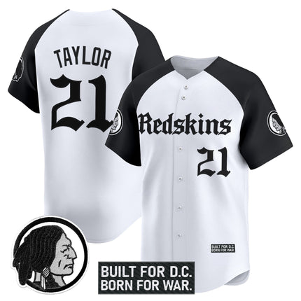 Men's Washington Redskins 'Gothic Capital Edition' Vapor Baseball Jersey - All Stitched