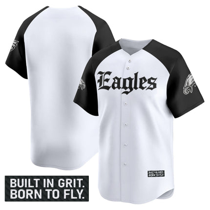 Men's Philadelphia Eagles 'Gothic Philly Edition' Vapor Baseball Jersey - All Stitched