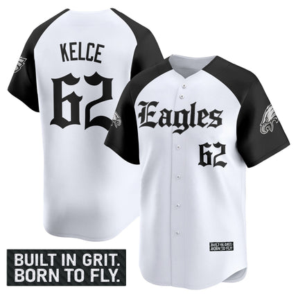 Men's Philadelphia Eagles 'Gothic Philly Edition' Vapor Baseball Jersey - All Stitched