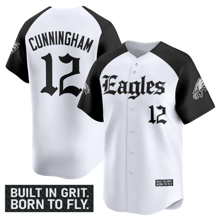 Men's Philadelphia Eagles 'Gothic Philly Edition' Vapor Baseball Jersey - All Stitched