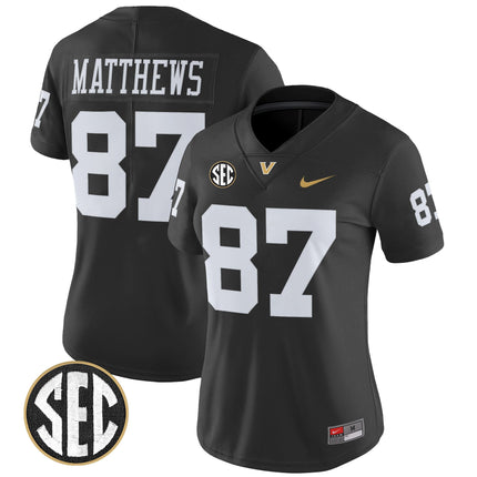 Women's Vanderbilt Commodores 2025 Vapor Limited Jersey - All Stitched