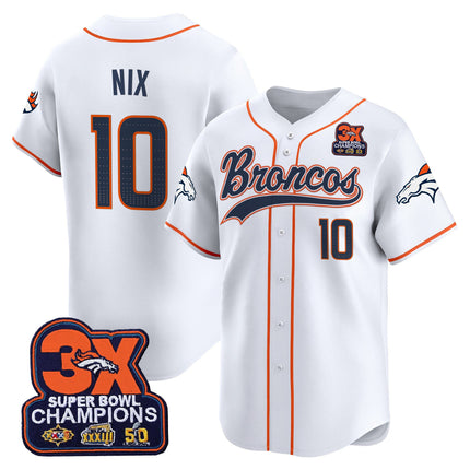 Men's Denver Broncos 2025 Vapor Baseball Jersey - All Stitched