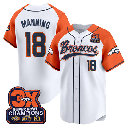 Men's Denver Broncos 2025 Vapor Baseball Jersey - All Stitched
