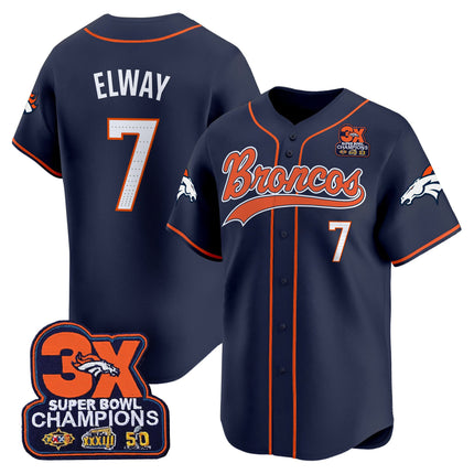 Men's Denver Broncos 2025 Vapor Baseball Jersey - All Stitched