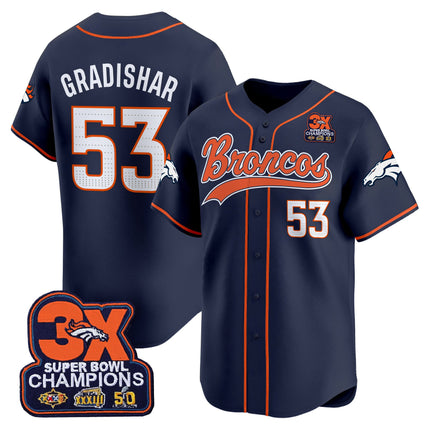 Men's Denver Broncos 2025 Vapor Baseball Jersey - All Stitched