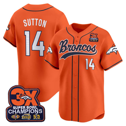 Men's Denver Broncos 2025 Vapor Baseball Jersey - All Stitched