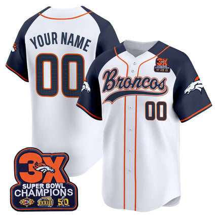 Denver Broncos 2025 Vapor Baseball Custom Jersey - All Stitched