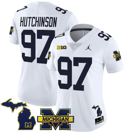 Women's Michigan Wolverines 2025 Vapor Limited Jersey - All Stitched