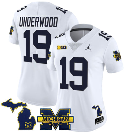 Women's Michigan Wolverines 2025 Vapor Limited Jersey - All Stitched