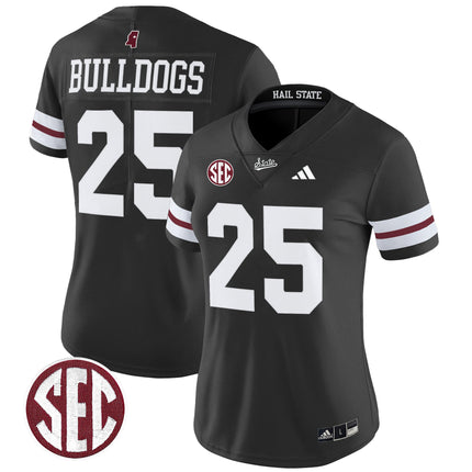 Women's Mississippi State Bulldogs 'Dark Mode' Vapor Limited Jersey - All Stitched