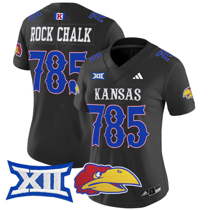 Women's Kansas Jayhawks 2025 Vapor Limited Jersey - All Stitched