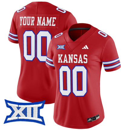 Kansas Jayhawks 2025 Vapor Limited Custom Jersey - All Stitched
