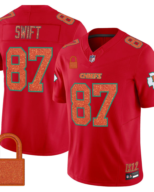 Men's Kansas City Chiefs 'Taylor Swift - TS12 - The Life of a Showgirl' Vapor Limited Jersey - All Stitched