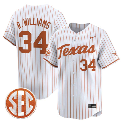 Men's Texas Longhorns 2025 Vapor Baseball Jersey - All Stitched