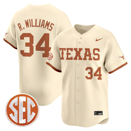 Men's Texas Longhorns 2025 Vapor Baseball Jersey - All Stitched