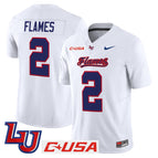 White / #25 Flames / S