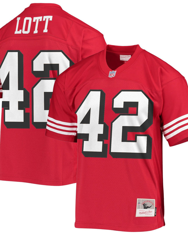 Men's San Francisco 49ers Throwback Player Jersey - All Stitched