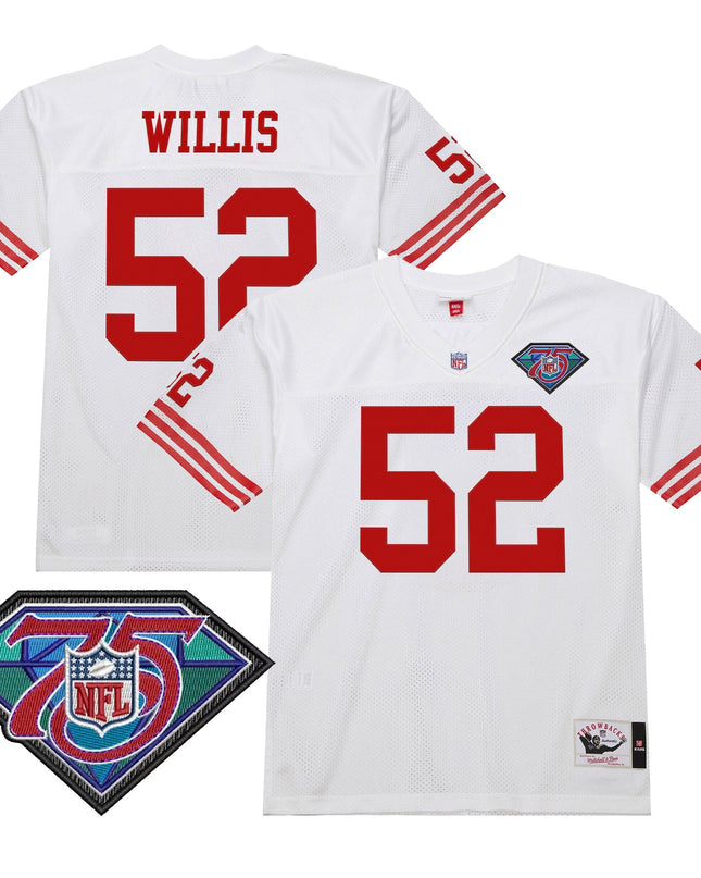 Men's San Francisco 49ers Throwback Player Jersey - All Stitched