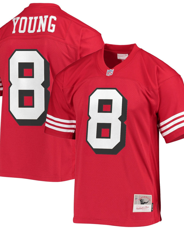 Men's San Francisco 49ers Throwback Player Jersey - All Stitched