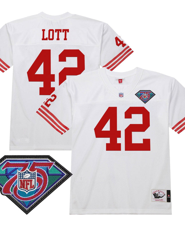Men's San Francisco 49ers Throwback Player Jersey - All Stitched