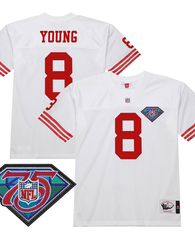 Men's San Francisco 49ers Throwback Player Jersey - All Stitched