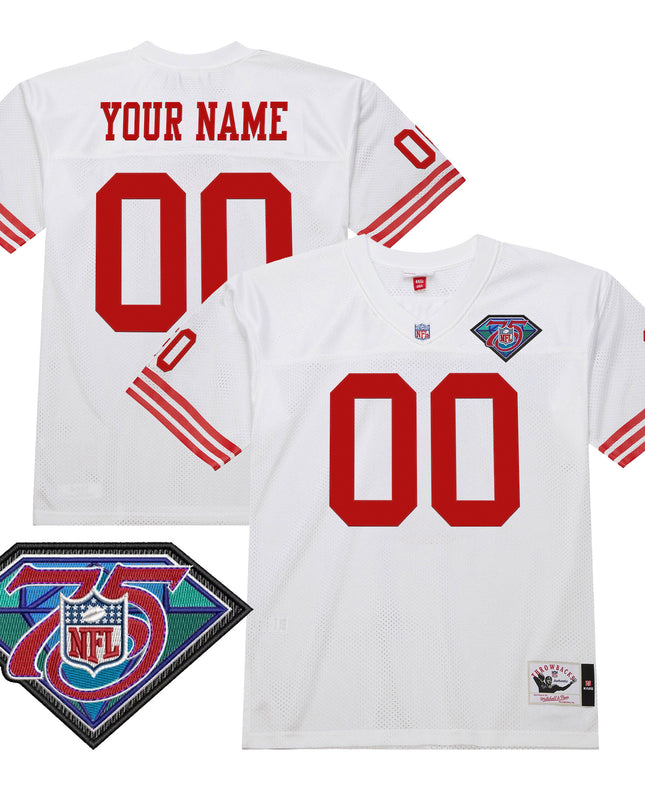 San Francisco 49ers Throwback Player Custom Jersey - All Stitched